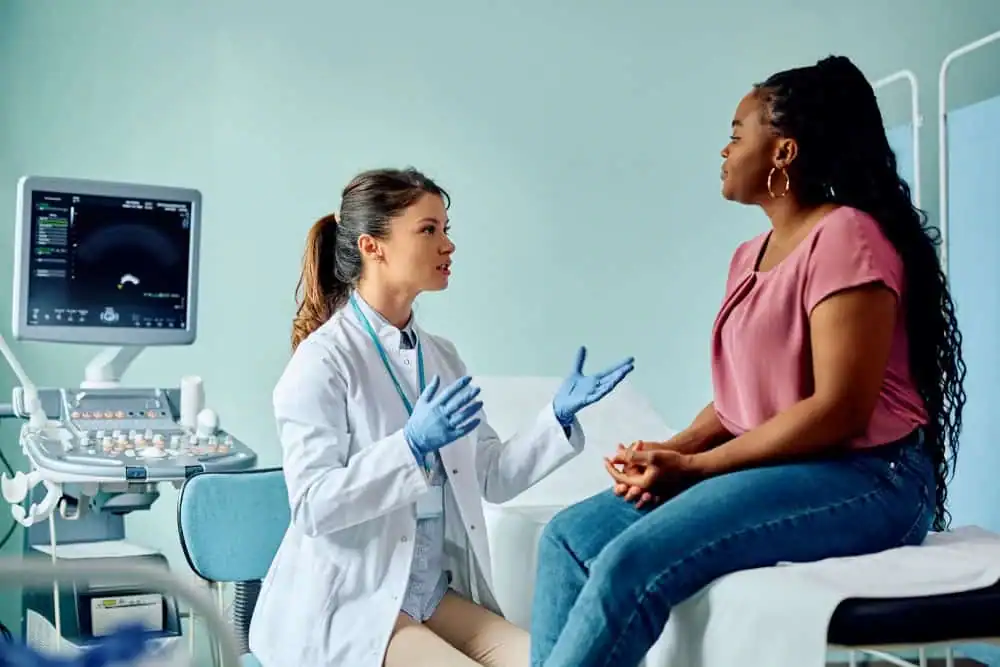 Woman have consultation about vaginal laxity Livingston